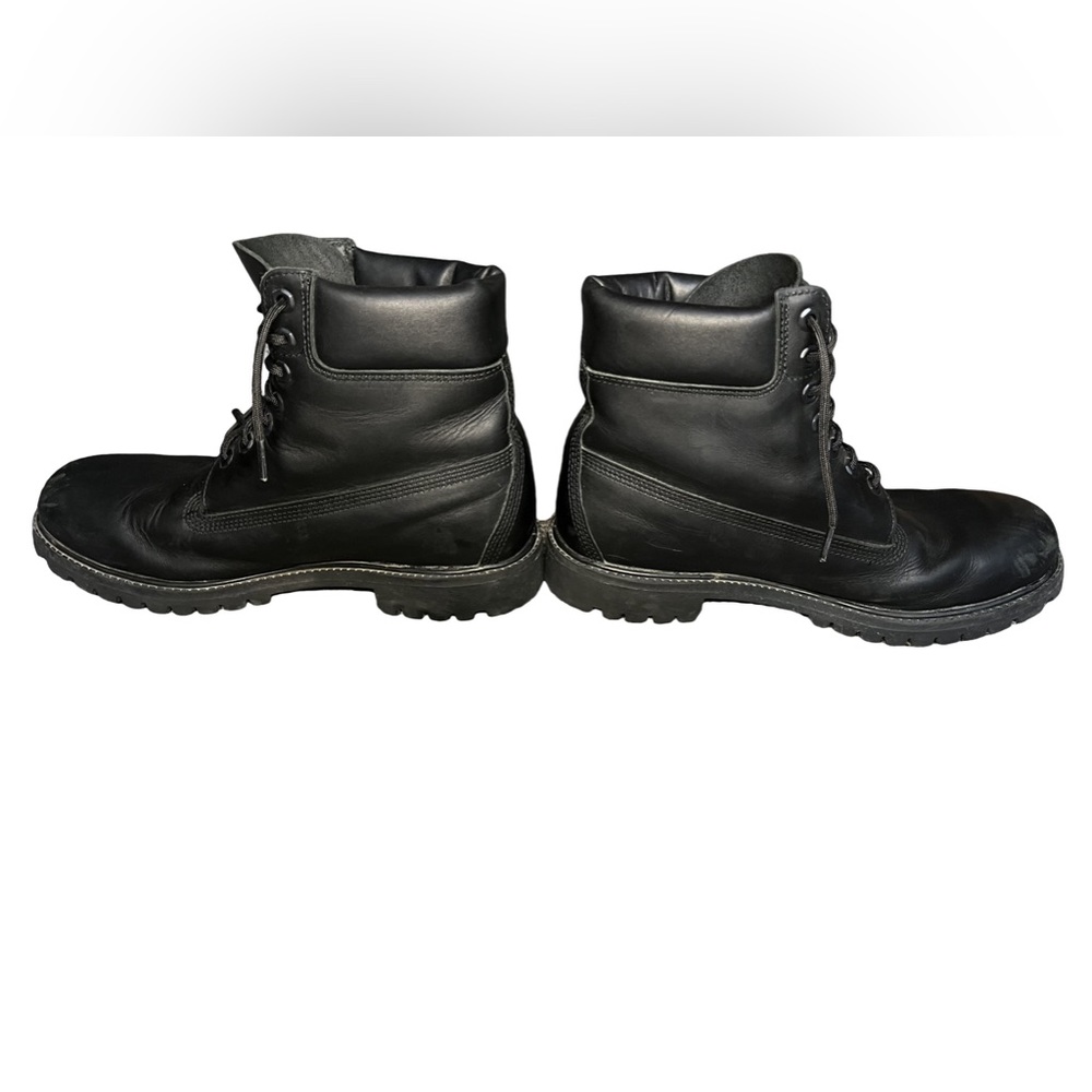 Men’s Timberland Black Soft Toe Boots 10.5